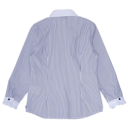 Рубашка в полоску с аппликацией на воротнике от бренда Aletta