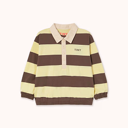 Поло STRIPES Yellow-Brown от бренда Tinycottons