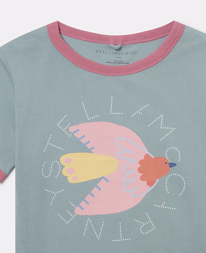 Футболка Dove от бренда Stella McCartney kids Серый