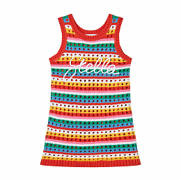 Платье вязанное разноцветное от бренда Stella McCartney kids
