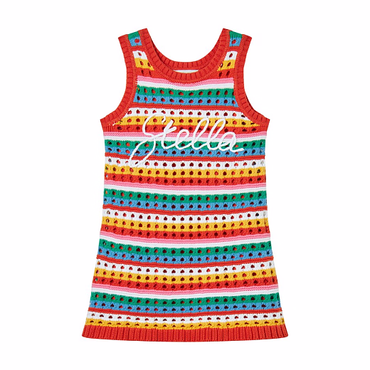 Платье вязанное разноцветное от бренда Stella McCartney kids
