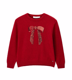 Джемпер с бантом в пайетках от бренда Original Marines