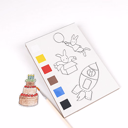 Набор для раскраски магнитов "Семья кроликов" от бренда Egmont Toys