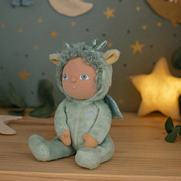 Кукла Dinky Dinkum Dante Dragon зеленого цвета от бренда Olli Ella