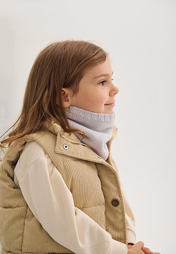 Снуд Crot merino fleece mist grey от бренда Peppihat