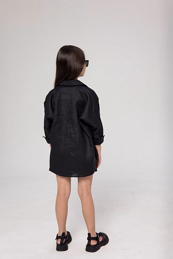 Рубашка LEN GIRL черного цвета от бренда Liqlo