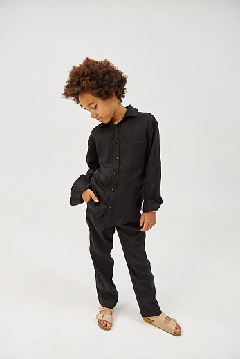 Штаны LINEN Black от бренда Liqlo