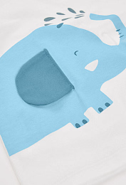 Лонгслив и карго голубого цвета от бренда Boboli