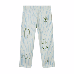 Джинсы с голубыми полосками от бренда Stella McCartney kids