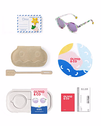 Очки KIDS Oval Sunglasses-Classic Olivio-Wild Flower от бренда Olivio and Co