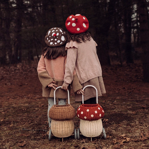 Корзинка-тележка Мухомор от бренда Olli Ella