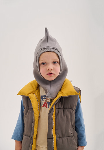 Шапка-шлем Dino Teddy l.grey от бренда Peppihat