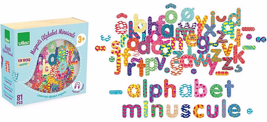 Магниты Буквы (мини) от бренда Vilac