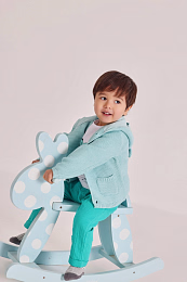 Кардиган с капюшоном бирюзового цвета от бренда Boboli