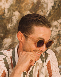 Очки TEEN & ADULT Oval Sunglasses-Classic Olivio-Sand beige от бренда Olivio and Co