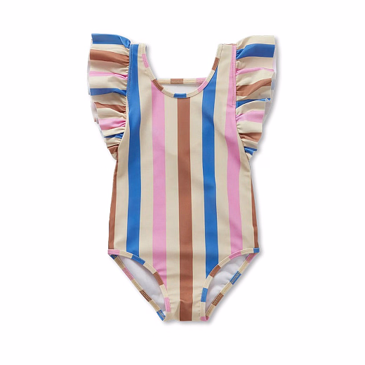 Купальник Ruffles multi stripes от бренда Sproet & Sprout