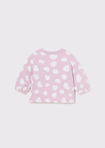 Лонгсливы в бело-розовых тонах 2 шт от бренда Mayoral