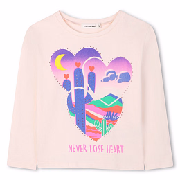 Лонгслив Never Lost Heart от бренда Billieblush