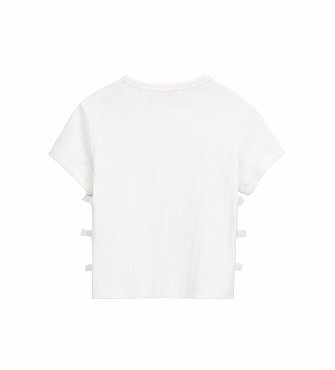 Футболка White Bows от бренда Original Marines Молочный