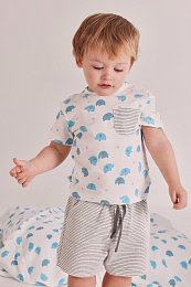 Футболка и шорты в полоску Elephant от бренда Boboli