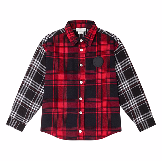 Рубашка Check Print от бренда Stella McCartney kids