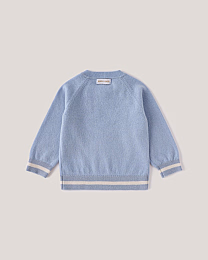 Джемпер и джоггеры голубого цвета с принтом лошадки от бренда Anna Leon