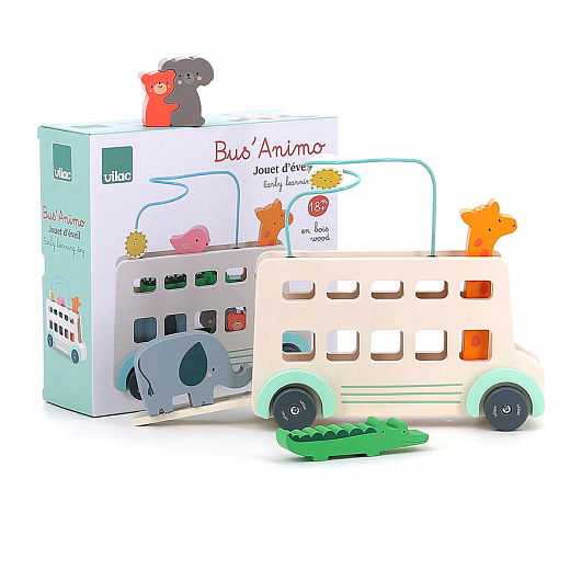 Автобус с животными от бренда Vilac