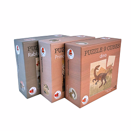 Кубики-пазл "Динозавры" от бренда Egmont Toys