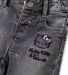 Джинсы черные Hello Kitty от бренда Original Marines