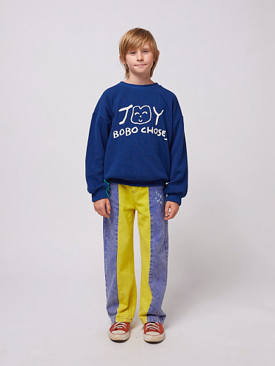 Джинсы Color block от бренда Bobo Choses