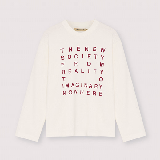 Лонгслив Oscar Moonlight White от бренда The New Society
