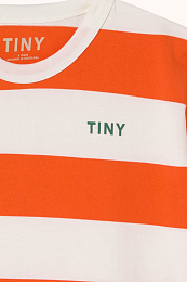 Футболка Orange stripes от бренда Tinycottons Оранжевый