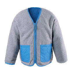 Куртка FRIENDLY WHALE Ultimate grey Azure blue от бренда Gosoaky