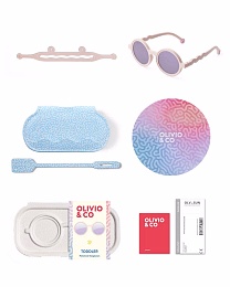 Очки TODDLER Round Sunglasses-Coral Reef-Coral Blush от бренда Olivio and Co