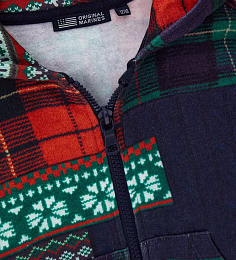 Толстовка на молнии с зимним принтом от бренда Original Marines