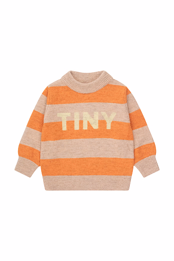 Джемпер Stripes Beige Orange от бренда Tinycottons
