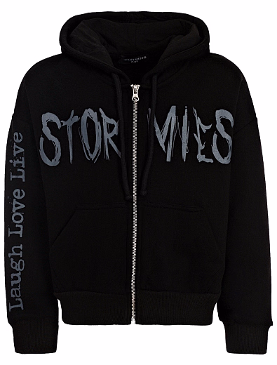 Толстовка LLL Black Grey с молнией от бренда Stormies