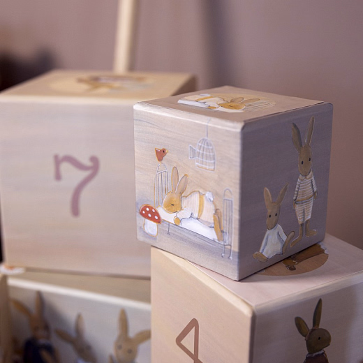 Кубики со счетом "Семья кроликов" от бренда Egmont Toys