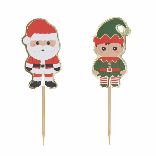 Шпажки Счастливое Рождество от бренда Tim & Puce Factory