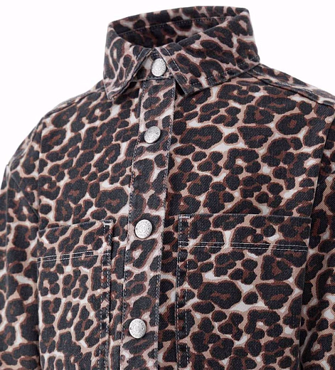 Рубашка джинсовая с анималистичным принтом от бренда Original Marines