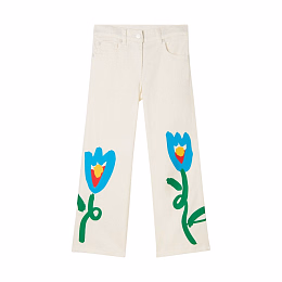 Джинсы Floral Gabardine от бренда Stella McCartney kids