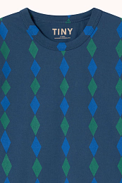 Футболка Diamond stripe от бренда Tinycottons Синий