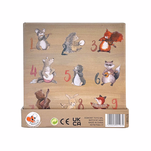 Кубики со счетом "Музыканты" от бренда Egmont Toys