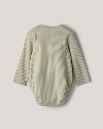 Набор боди розового, зеленого и белого цвета в рубчик от бренда Anna Leon