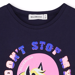 Футболка Horse от бренда Billieblush Темно-синий