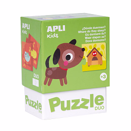 Мини-пазл Где спят зверята от бренда Apli Kids