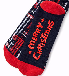 Носки рождественские в клетку от бренда Original Marines