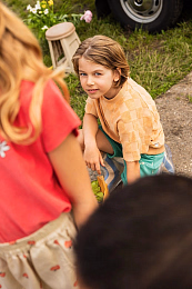 Футболка Terry Blocks от бренда Sproet & Sprout Бежевый