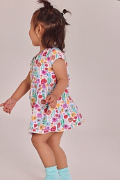 Платье и блумеры с принтом цветов от бренда Boboli