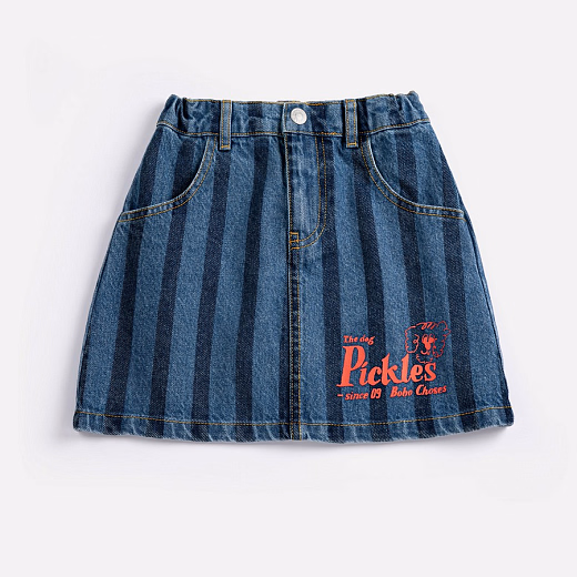 Юбка Pickles The Dog Striped denim от бренда Bobo Choses
